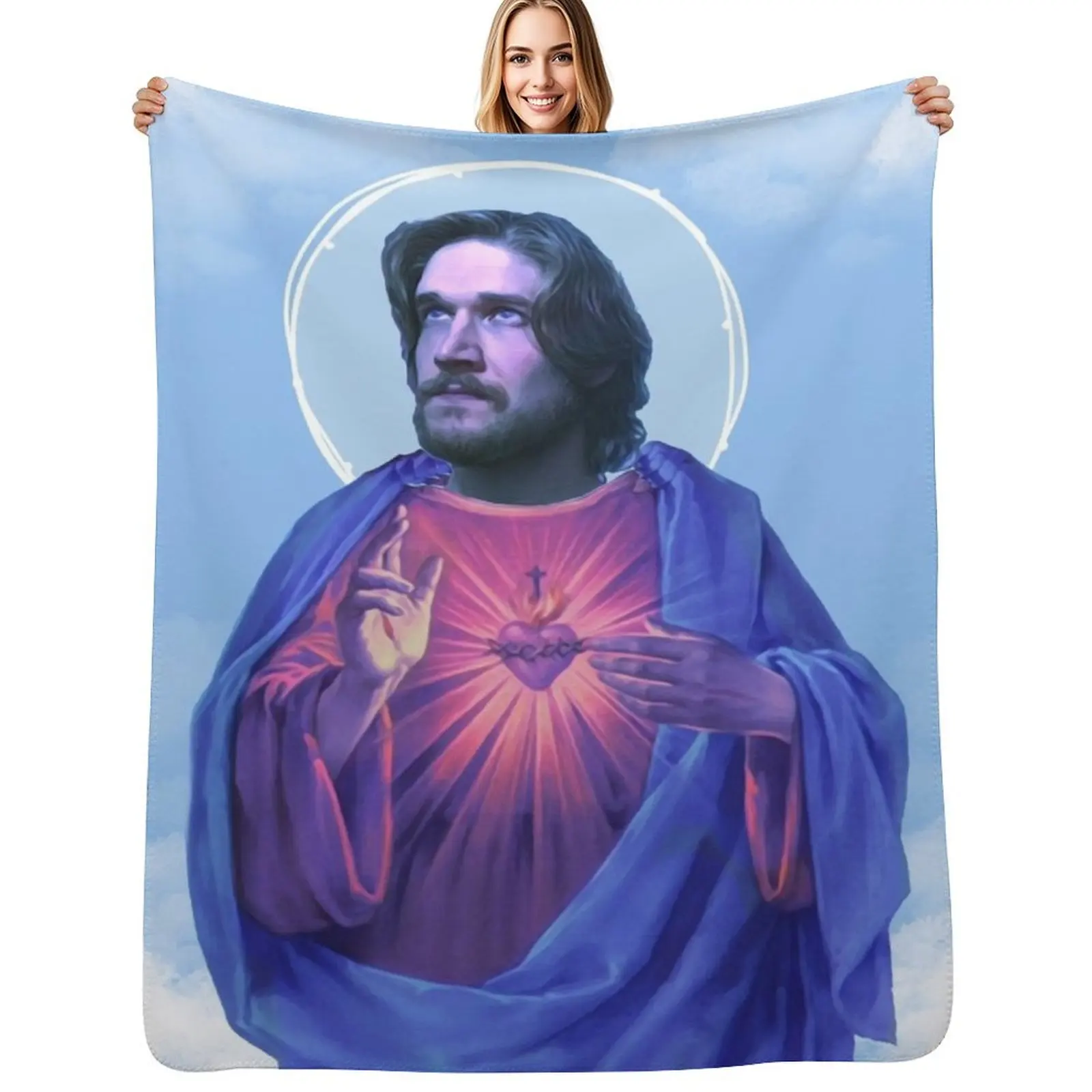 Jesus Bo Throw Blanket Cozy Throw Blanket Birthday Gift for Him Her