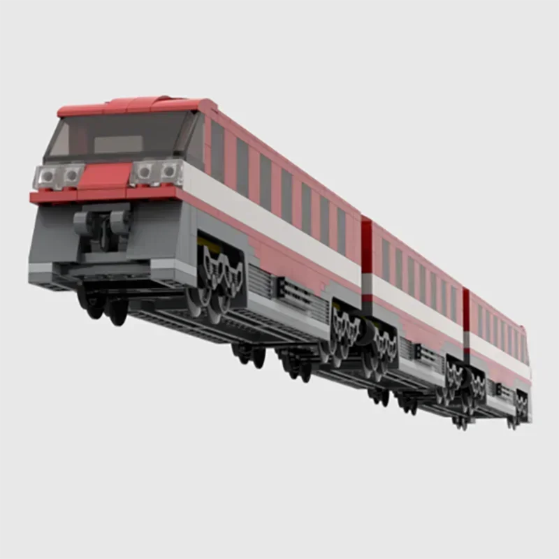 Spoorwegtreinserie Moc Bouwstenen Regionale Snelle Express Trein Modelbouwtechnologie Modulair Blokspeelgoed Vakantiecadeaus