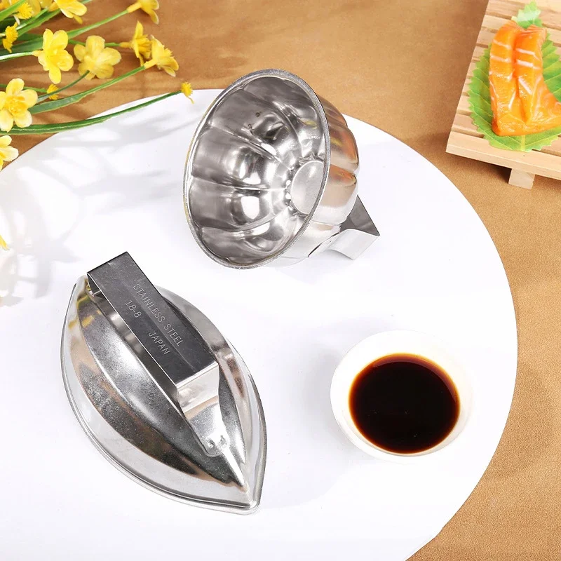 

Hot Japanese-Style 304 Stainless Steel Boat-Shaped Egg-Wrapped Rice Mold DIY Sushi Making Mold Kitchen Gadgets
