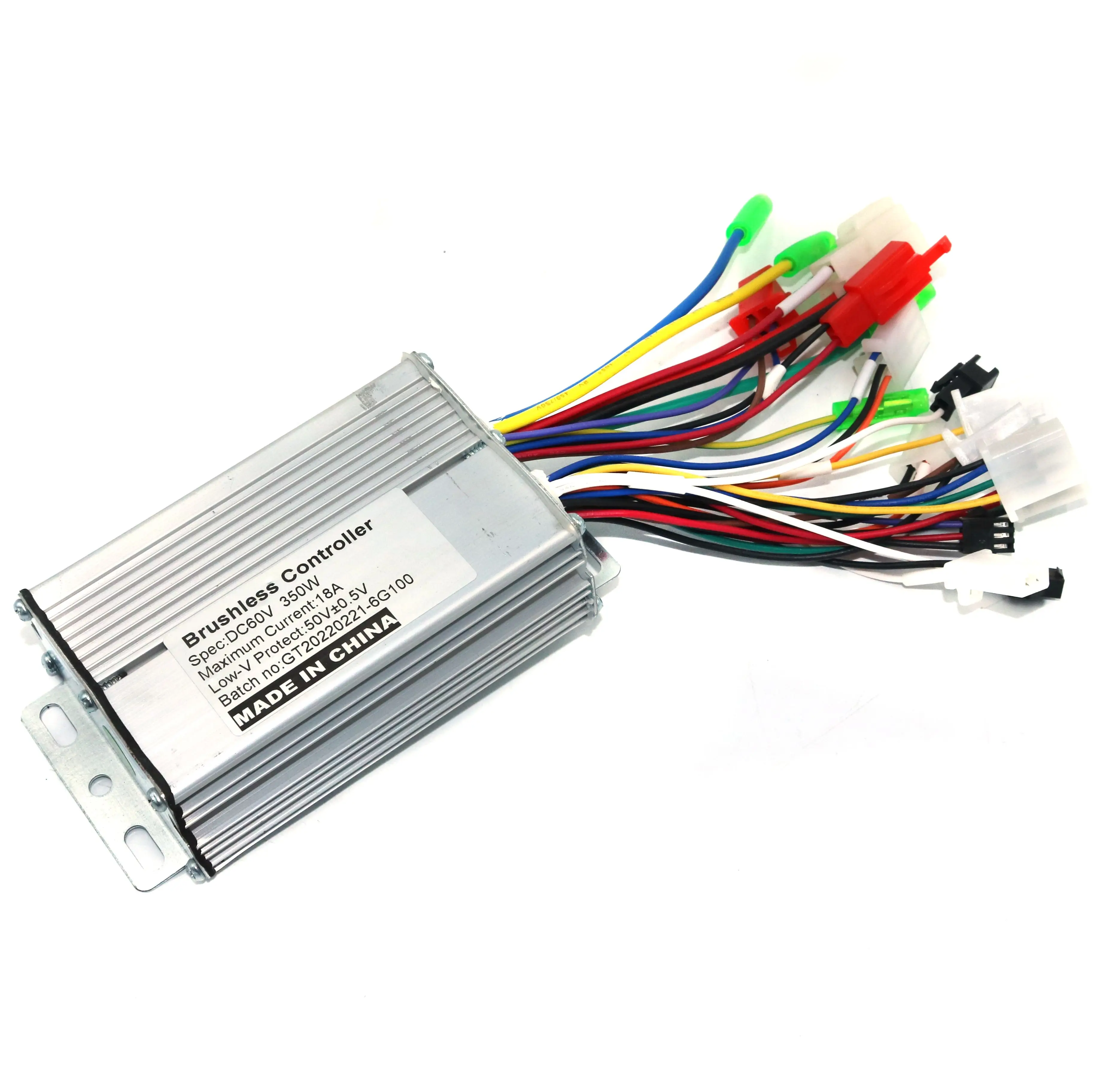 GREENTIME 36V/48V/60V 350W 18A BLDC Motor Controller E-bike Brushless Speed Driver