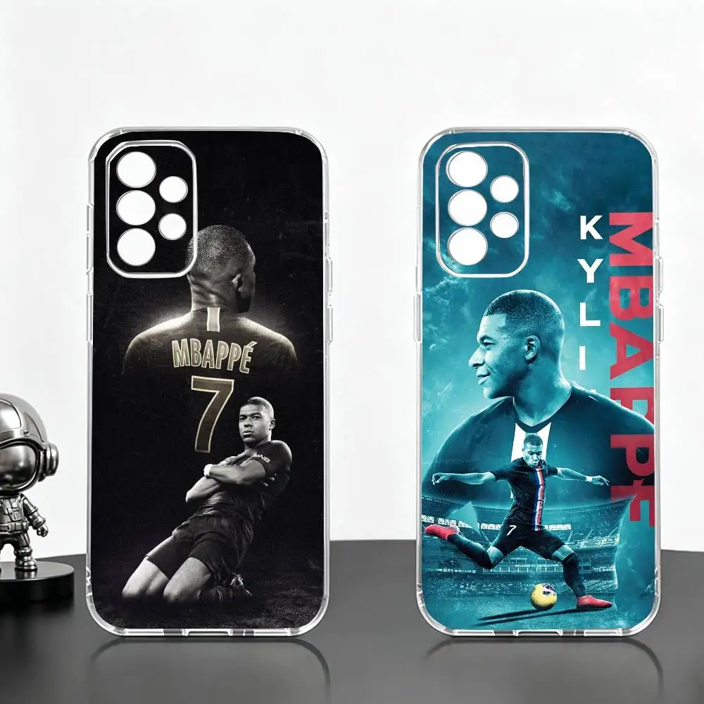 Image of Fußballstars T-Mbappe Handyhülle Transparent Silikon Weich Für Samsung S25,S24,S21,S22,S23,S30,Ultra,S20,Plus,Fe