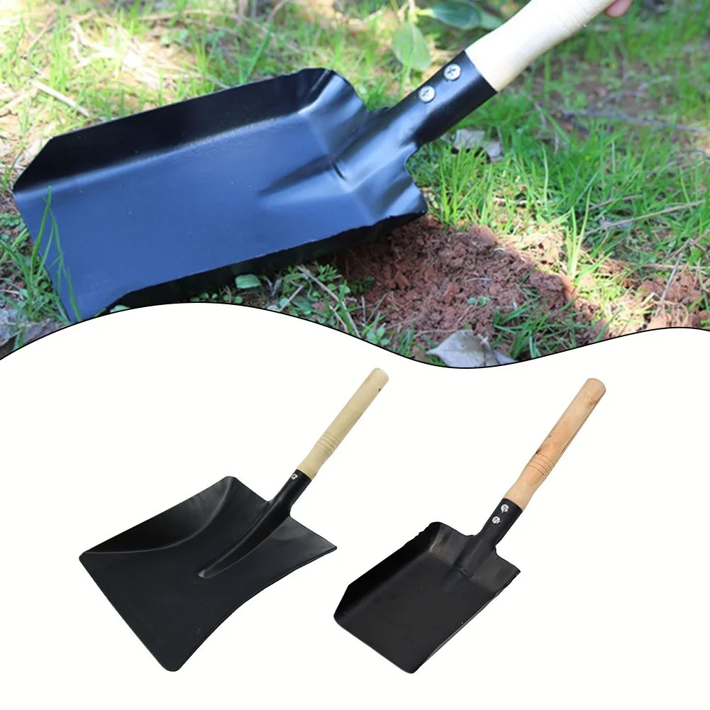 1 ชิ้นในครัวเรือนชิ้นส่วนสินค้าในร่ม Chimney Shovel Ash Shovel 40 ซม.เตาผิงทําความสะอาดวัสดุเหล็กเหล็ก Dustpan