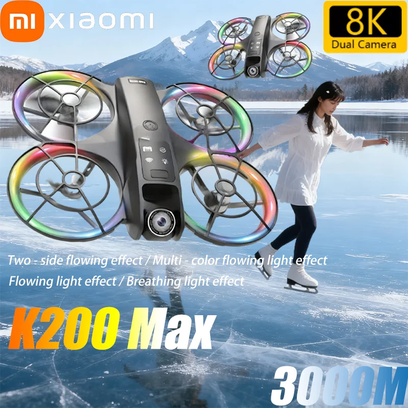 طائرة بدون طيار Xiaomi Mini احترافية مع كاميرا HD 8K 1080P FPV RC طائرات بدون طيار لعبة هليكوبتر لتجنب العوائق بخمسة جوانب #1