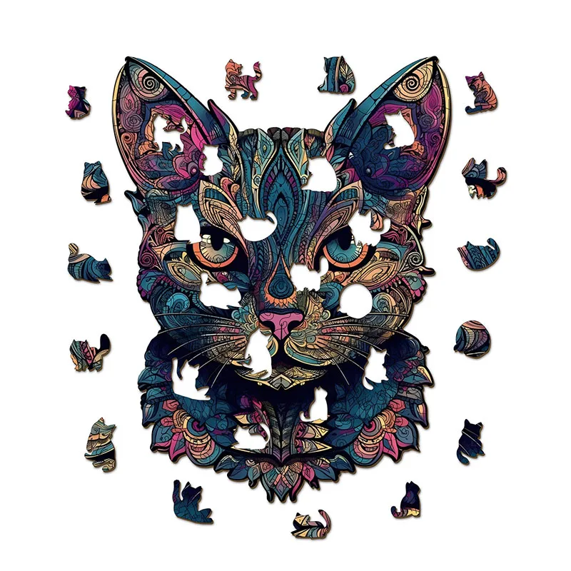 

108/178 шт. уникальные головоломки в форме кошки, игрушки-головоломки для домашнего декора, забавные развивающие игрушки, подарки на день рождения для детей и взрослых