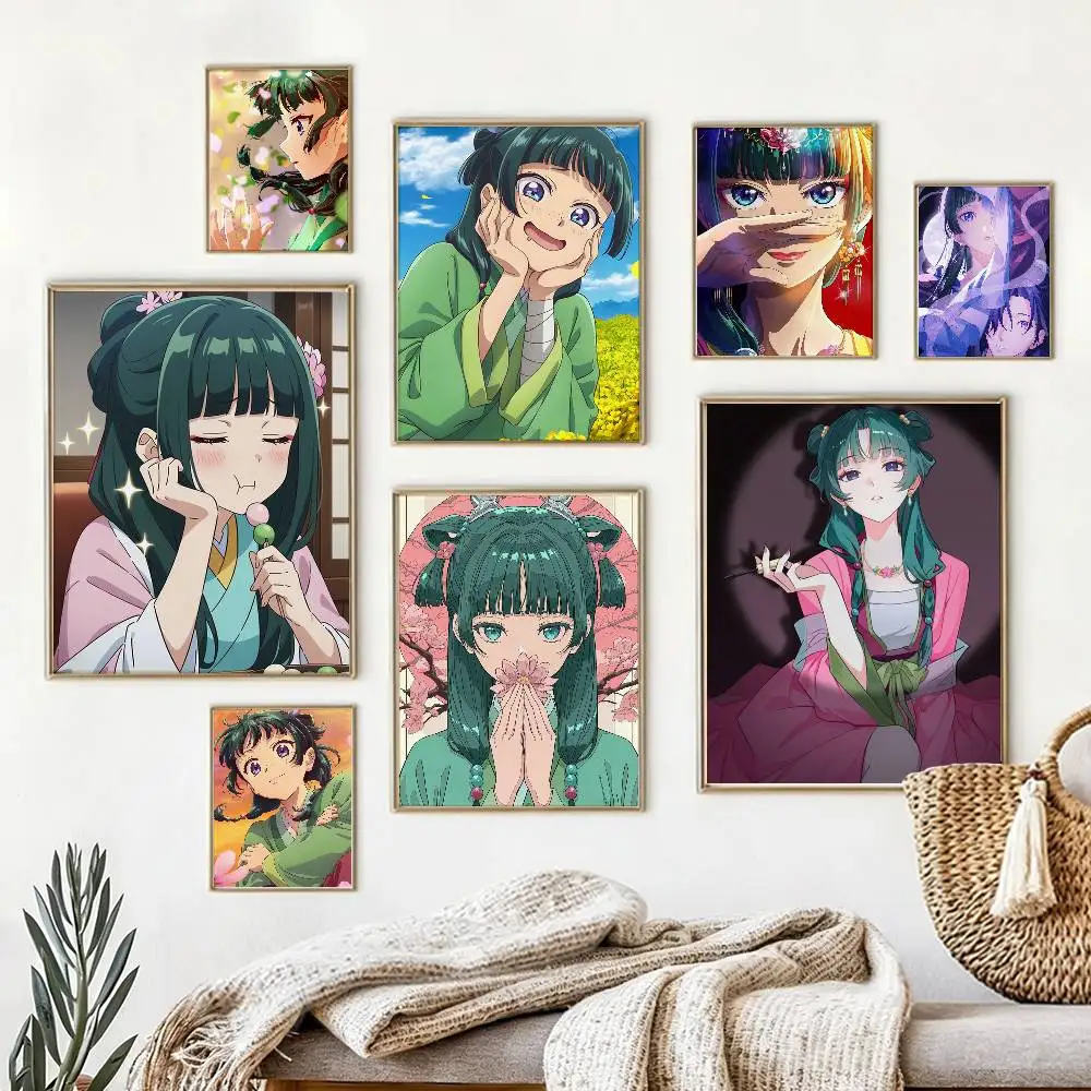 

The Apothecary D-Diaries Maomao Poster Waterproof Wall Art Sticker For Bar Living Room Vintage Decor High Quality Print Gift