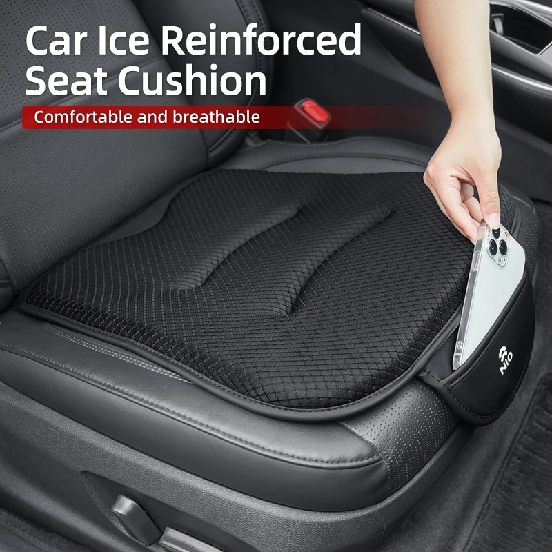 سيارة الصيف كول وسادة مقعد الهواء السيارات تنفس غطاء الحرير الجليد ل Nio ES6 EC6 ES8 ES7 ET5 ET7 EP9 EVE 2021 2022 2023