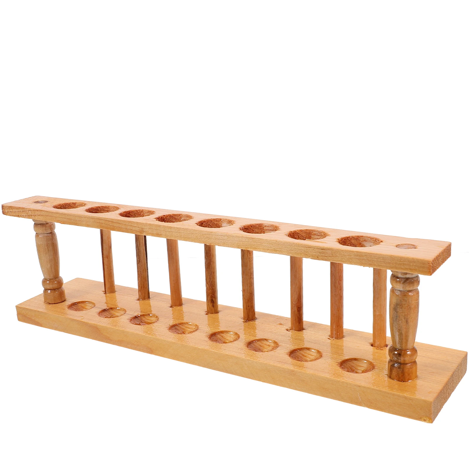 

Wooden Test Tube Rack Flower Multifunctional Vial Small Bottle Holdersample Bracket Organizer