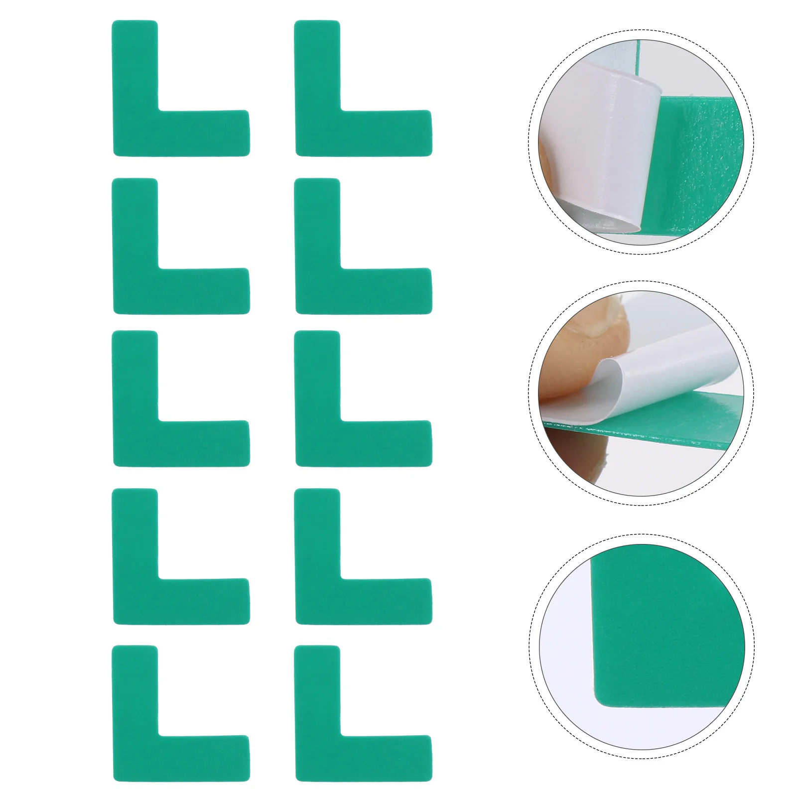 

100 Pcs Positioning Warning Line Logo Non Marking Fixed Sticker Sign Signs Stickers Applique Safety Security Copper Plate Road