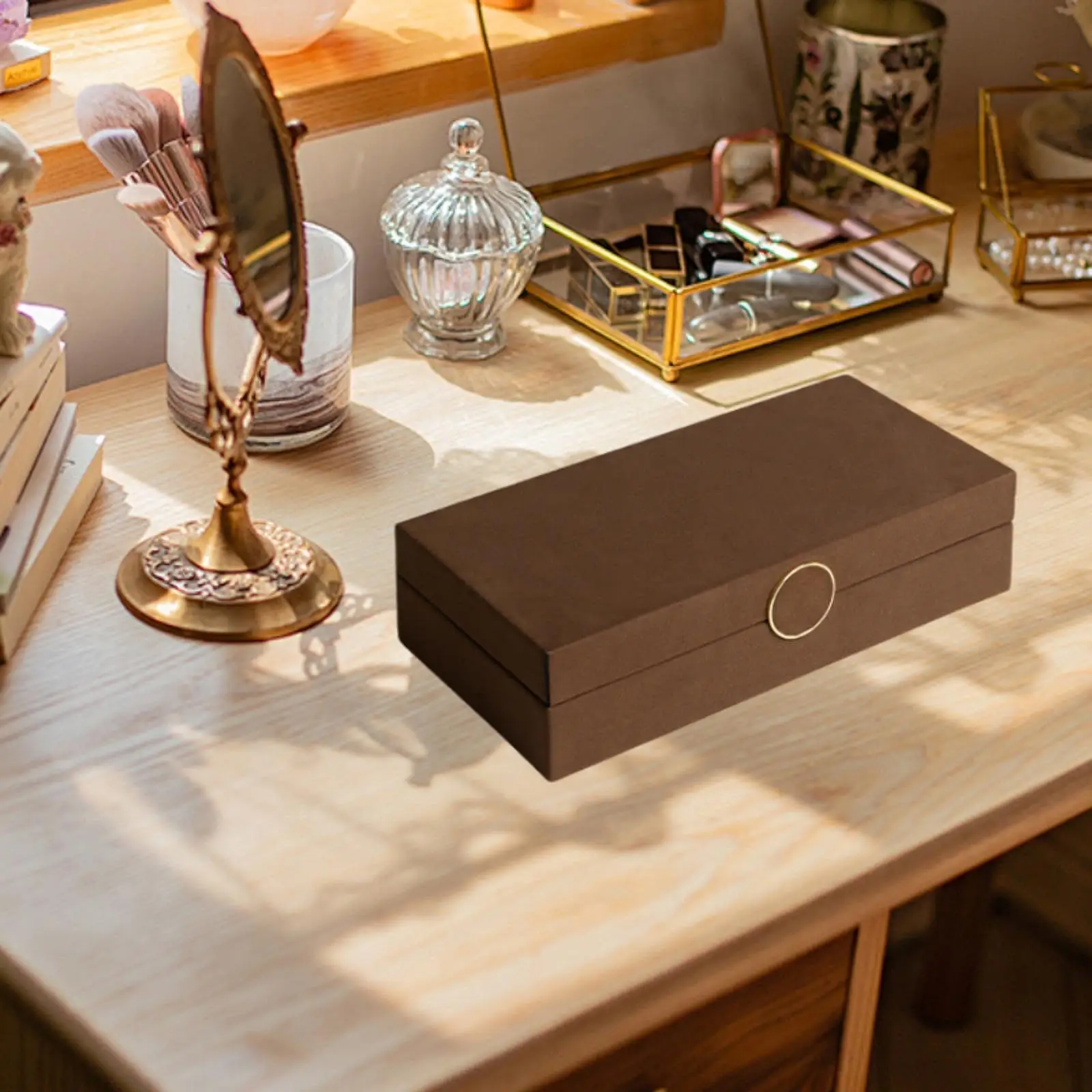 

Pendant Box Portable Dresser Jewelry Storage Box Jewelry Organizer for Birthday Valentine's Day Engagement Anniversary Proposal