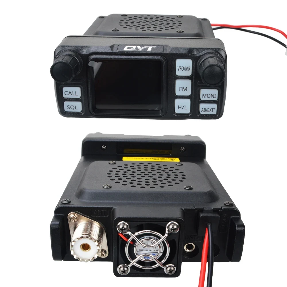 QYT KT-5000 25W Dual Band VHF UHF Mini Mobile Radio Separable Panel Receiver Scrambler Car Vehicle FM Commercial Station Radio