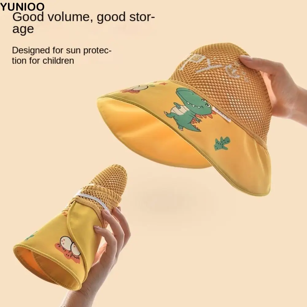 

Anti UV Protection Children Sun Hat Wide Brim Breathable Summer Baby Sunhat Comfortable Thin Kids Beach Cap Kids Boy Girl