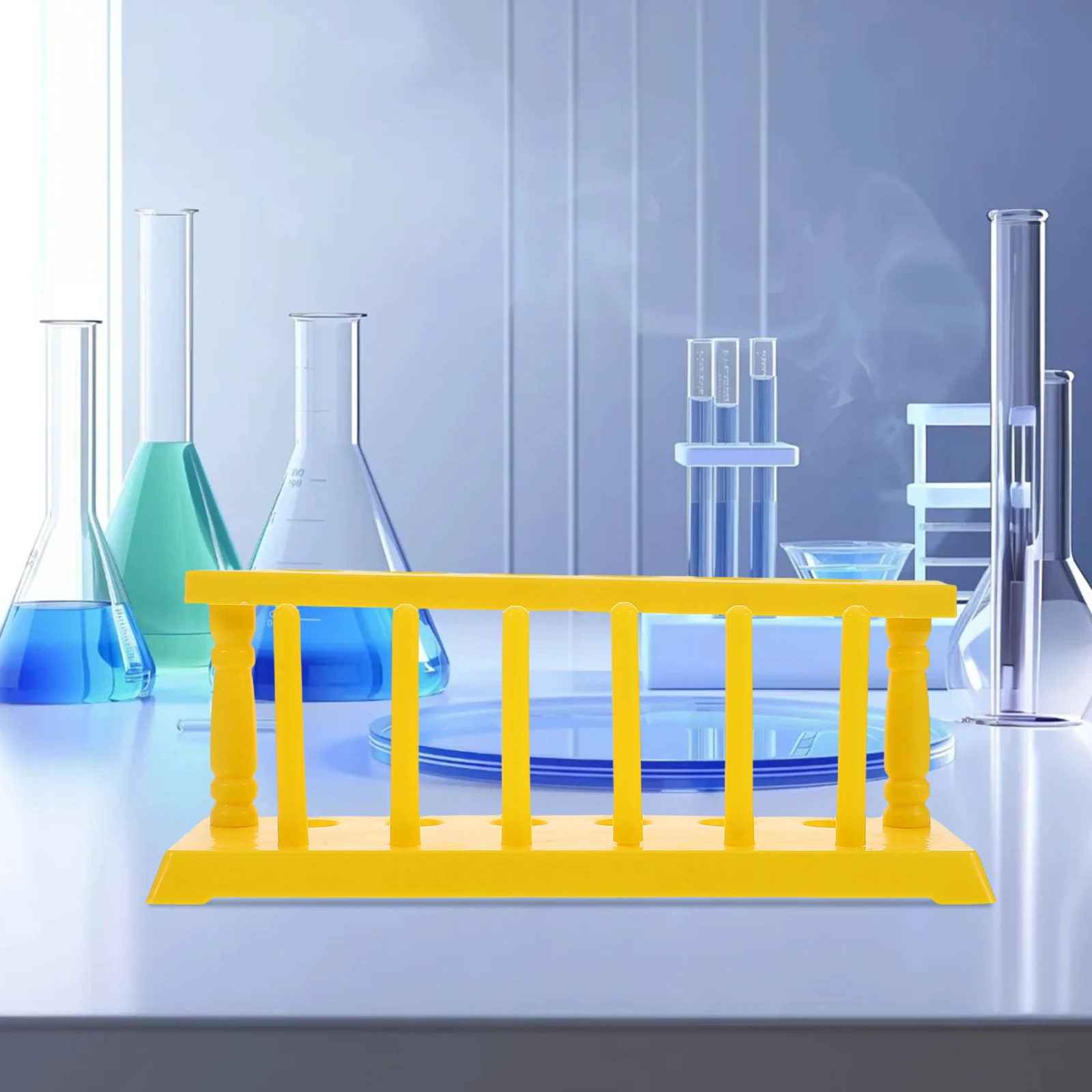 

1pcs Plastic Test Tube Rack Material Easy Clean Portable Lab Equipment Teaching Accessories Science Experiment