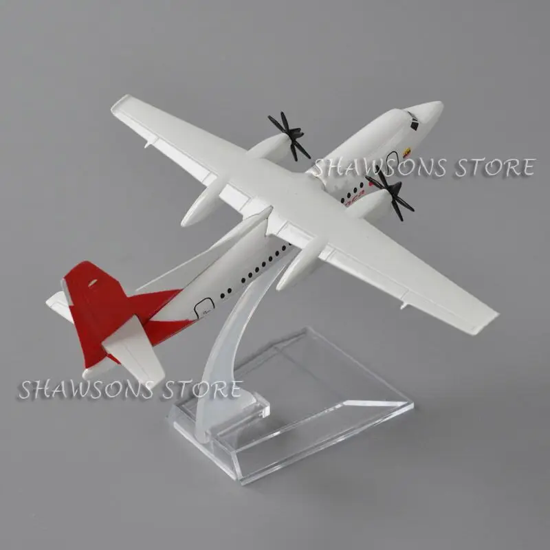 1:200 Scale Diecast Metal Plane Model Toys Fokker F50 Avianca Airliner 16cm Miniature Replica