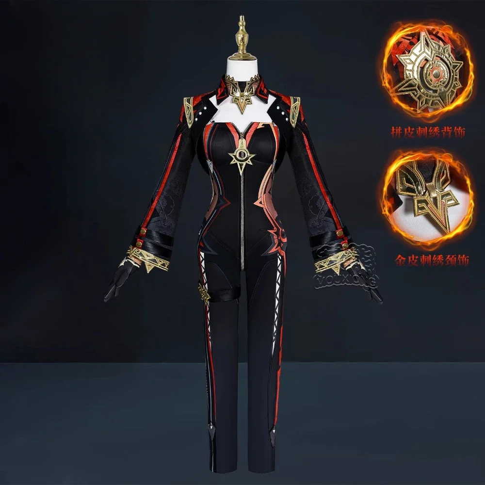 

Mavuika Cosplay Costume Game Genshin Impact Pyro Archon Uniform Outfits Full Set for Women Girls Halloween Carnival Fancy Suits