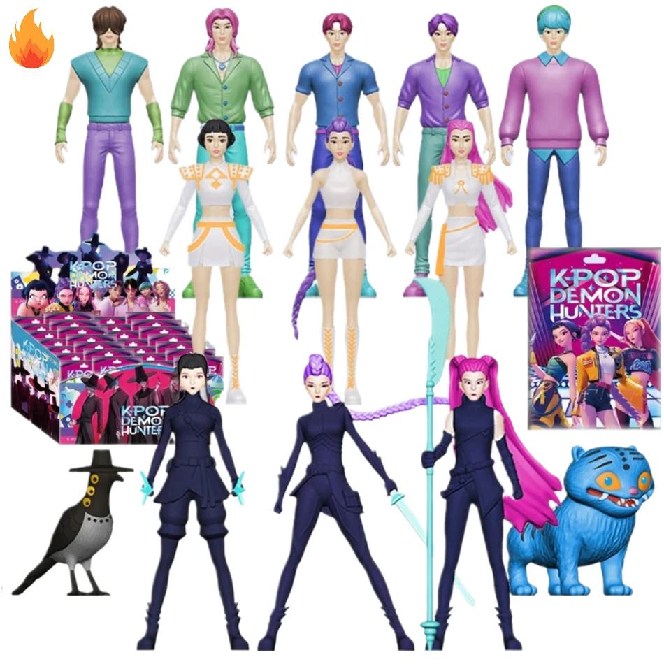 أنيمي Kpop شيطان هانت صندوق أعمى سلسلة الشكل النمر تمثال لعبة مكتب الديكور التماثيل زخرفة هالوين/عيد الميلاد هدايا الأطفال #1