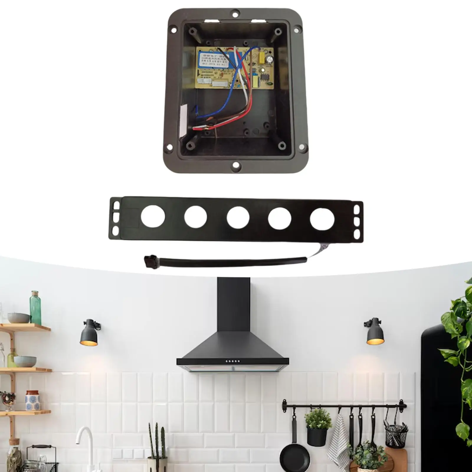 Carte de commande de hotte de cuisine, carte mère, accessoires de capots légers de remplacement 2 pour le commerce domestique