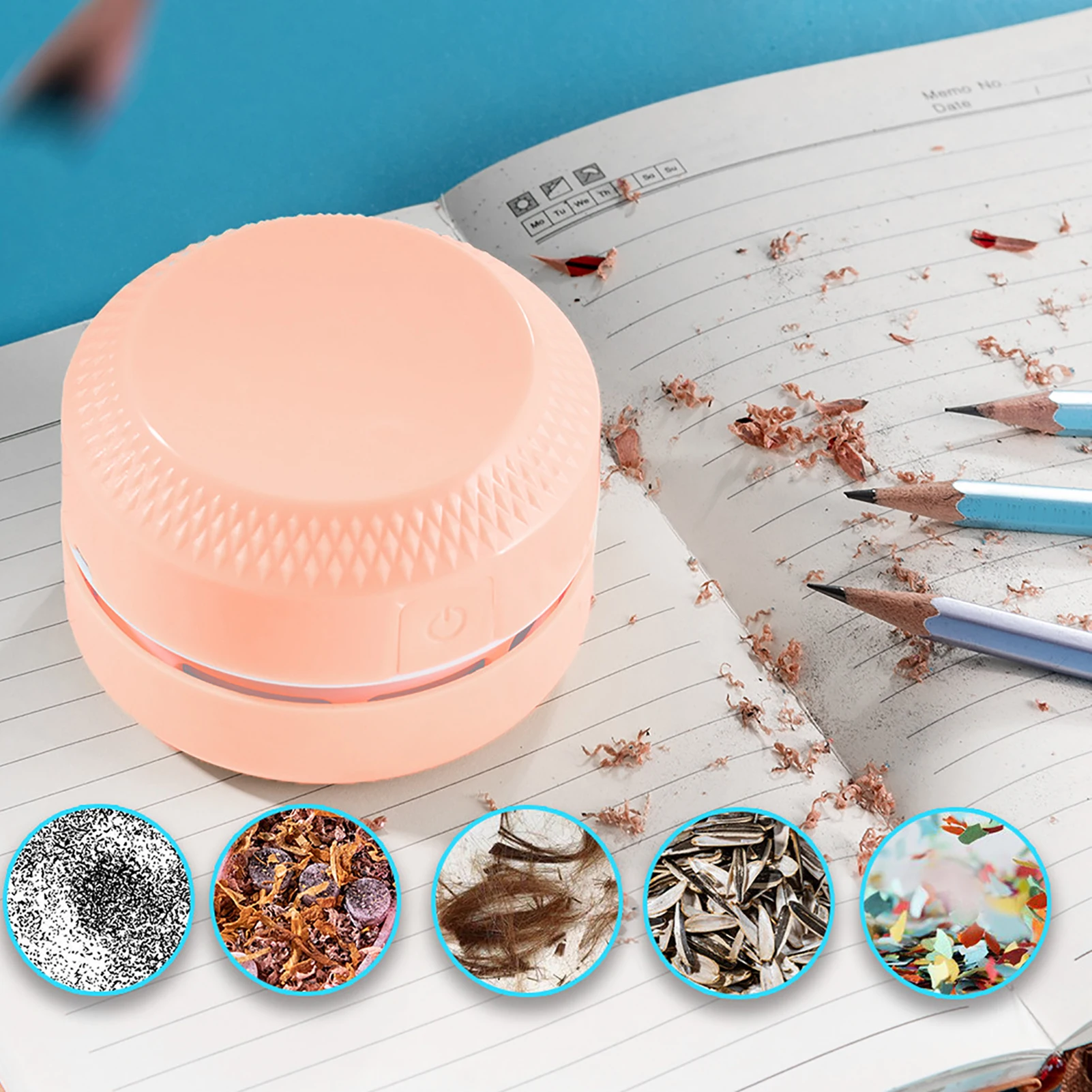 Mini Desktop Vacuum Cleaner Portable Table Dust Sweeper ABS Keyboard Crumbs Cleaner Rechargeable Lithium Battery Home Office