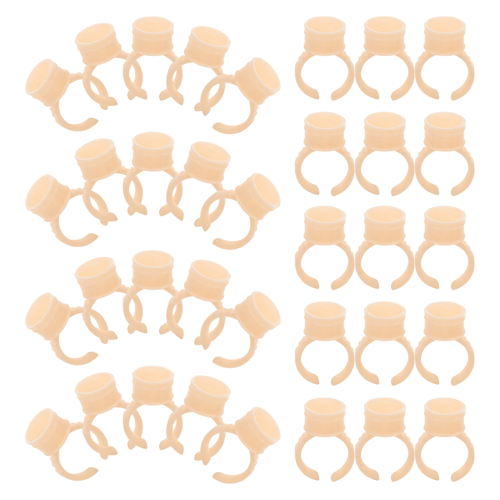 

800pcs Soft Lash Glue Rings Medium Tools Extensions Eyelash Cups Pigment Holder Tattoo Tattooing Pigment Holder Supplies