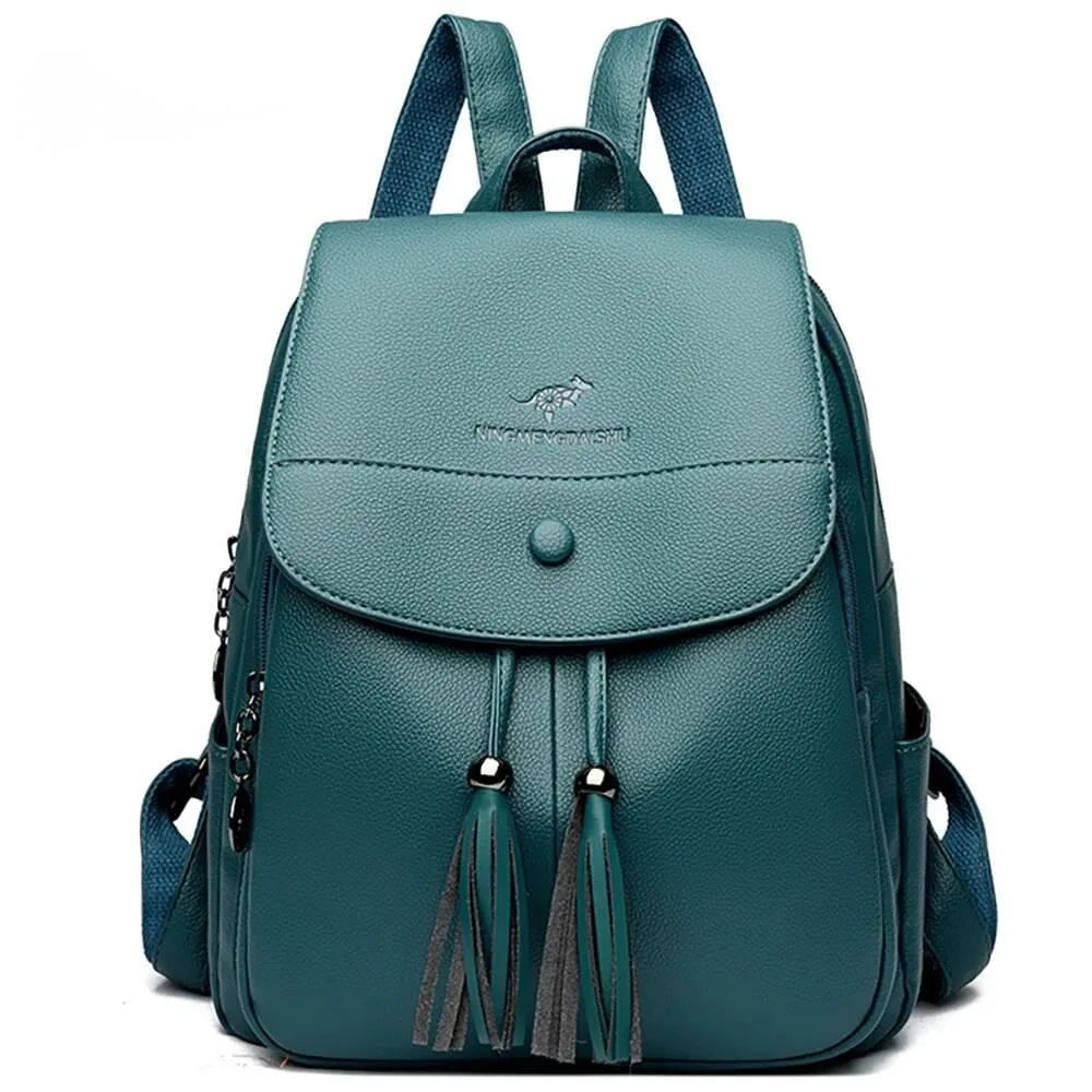 

Рюкзак с кисточками, повседневный рюкзак, женские кожаные рюкзаки высокого качества, женские школьные сумки для девочек-подростков, Sac A Dos рюкзак