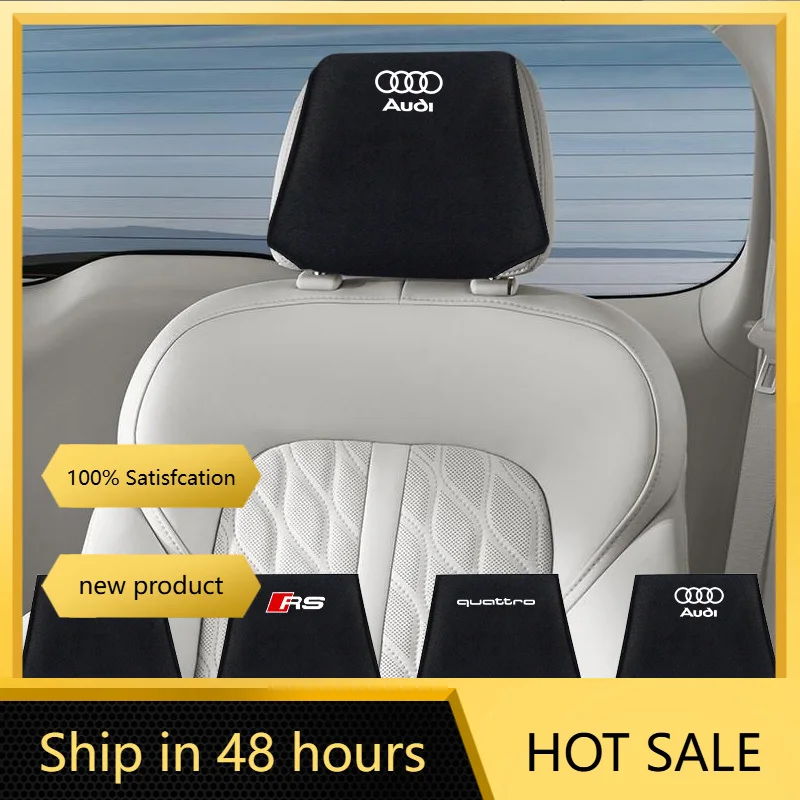 

Автомобильный логотип, спинка сиденья, подголовник, чехол, подушка, полотенце для Audi S Line Quattro RS A1 A3 A4 A5 A6 A7 A8 Q2 Q3 Q5 Q7 Q8 аксессуары