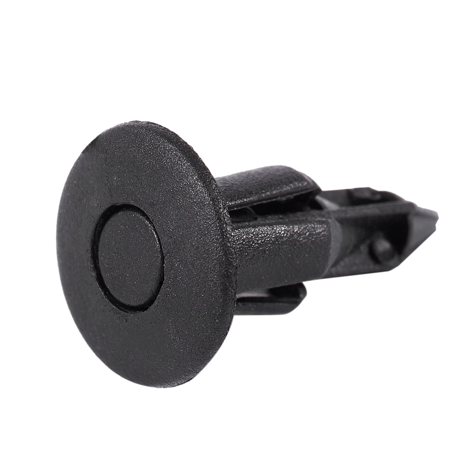 100Pcs Car Molding Door 5mm Hole Plastic Rivets Fixing Black.