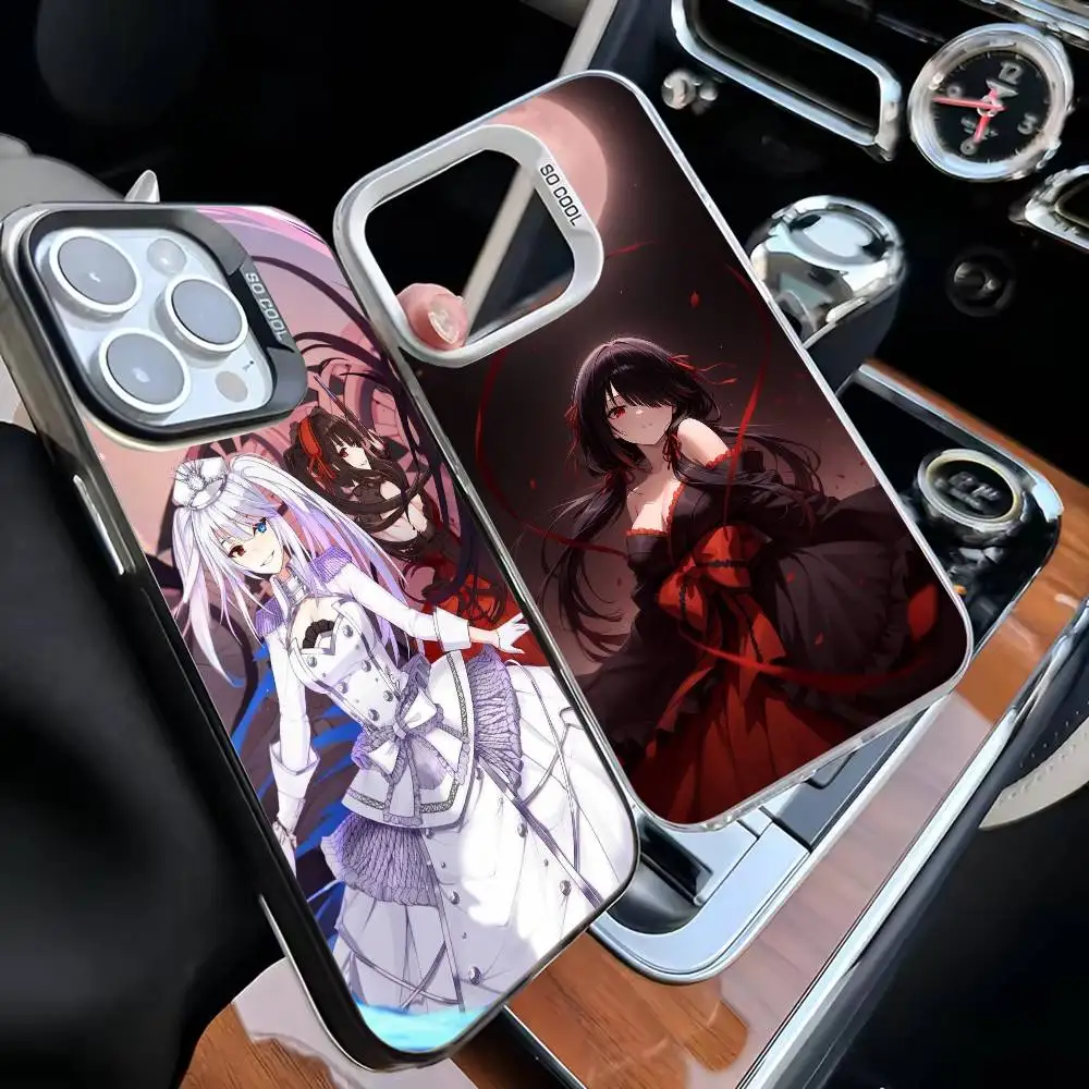 

Чехол для телефона Date a Live Tokisaki Kurumi для iPhone 17,16,15,14,13,12,11 Plus, Pro Max, черный матовый противоударный чехол