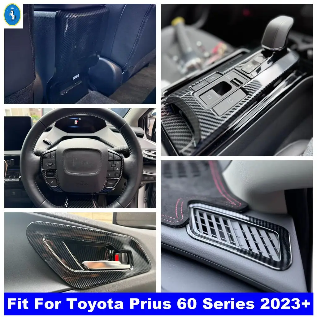 

Gear Shift Panel / Handle Bowl / Steering Wheel / Side AC Outlet Cover Trim Accessories For Toyota Prius 60 Series 2023 - 2025