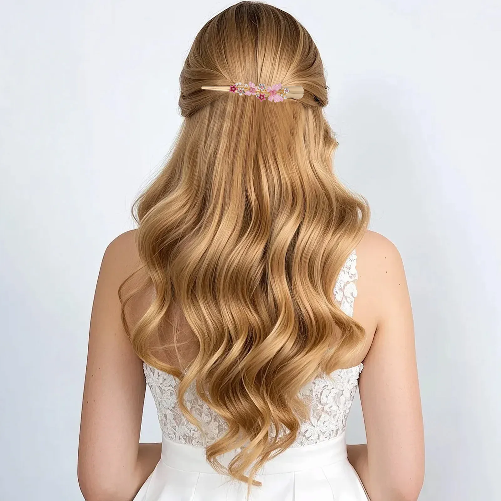 

Large Duckbill Clip Premium Flower Design Alloy Hair Clip for Women Attractive Hair Accessory Decorative Barrettes Enhance Your