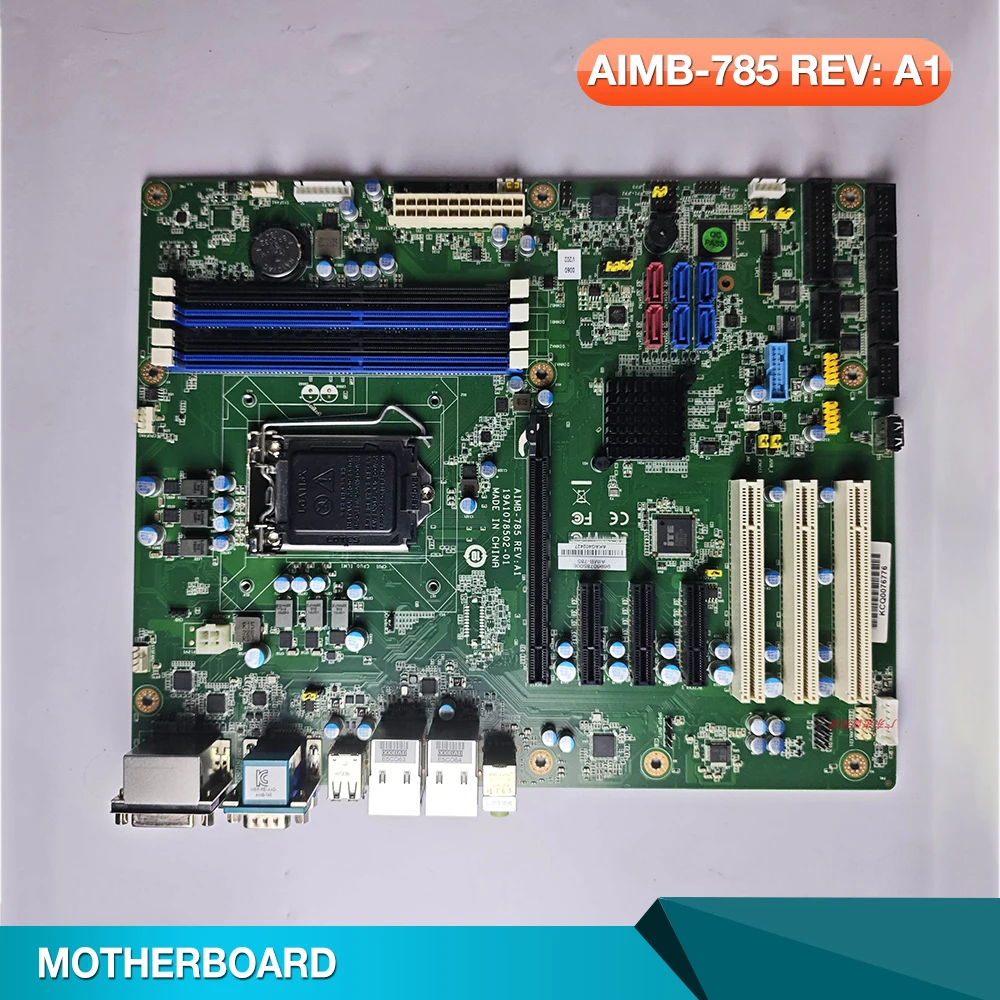 For Advantech industrial AIMB-785 REV: A1 control motherboard dual network ports