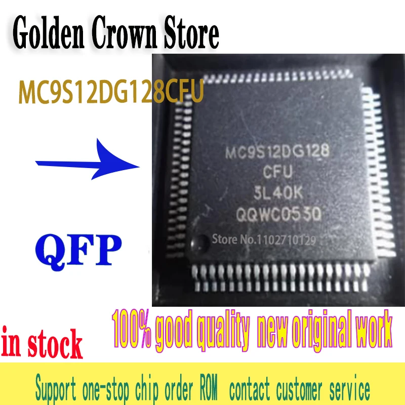 2~10PCS/LOT MC9S12DG128CFU MC9S12DG128 CFU QFP80 Chipset  new original in stock