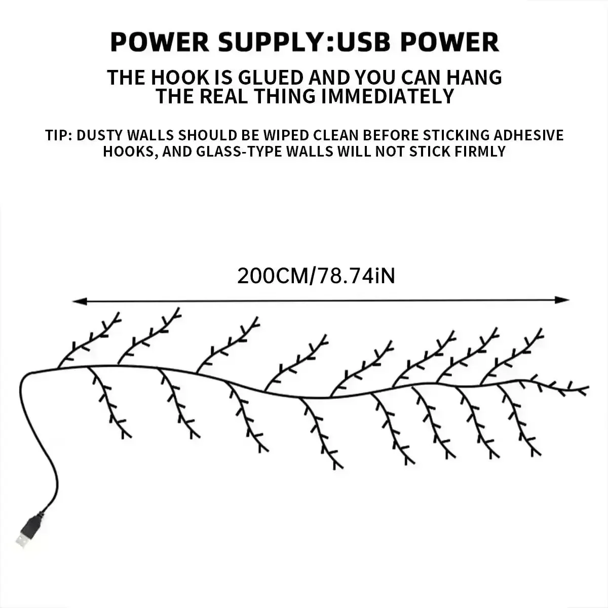 144 LED Branch Vine Light, Decorative Flower String Lights, DIY Install, for Living Room Bedroom Outdoor, Holiday Party