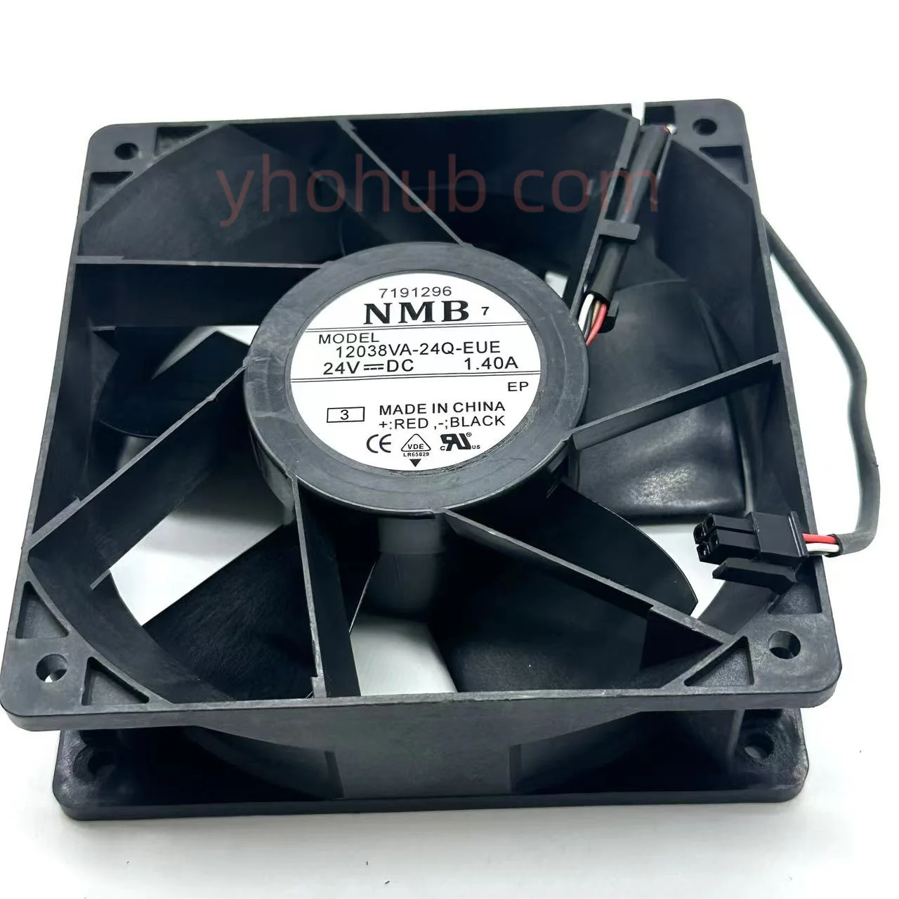 NMB 12038VA-24Q-EUE DC 24V 1.40A 120x120x38mm 4-Wire Server Cooling Fan