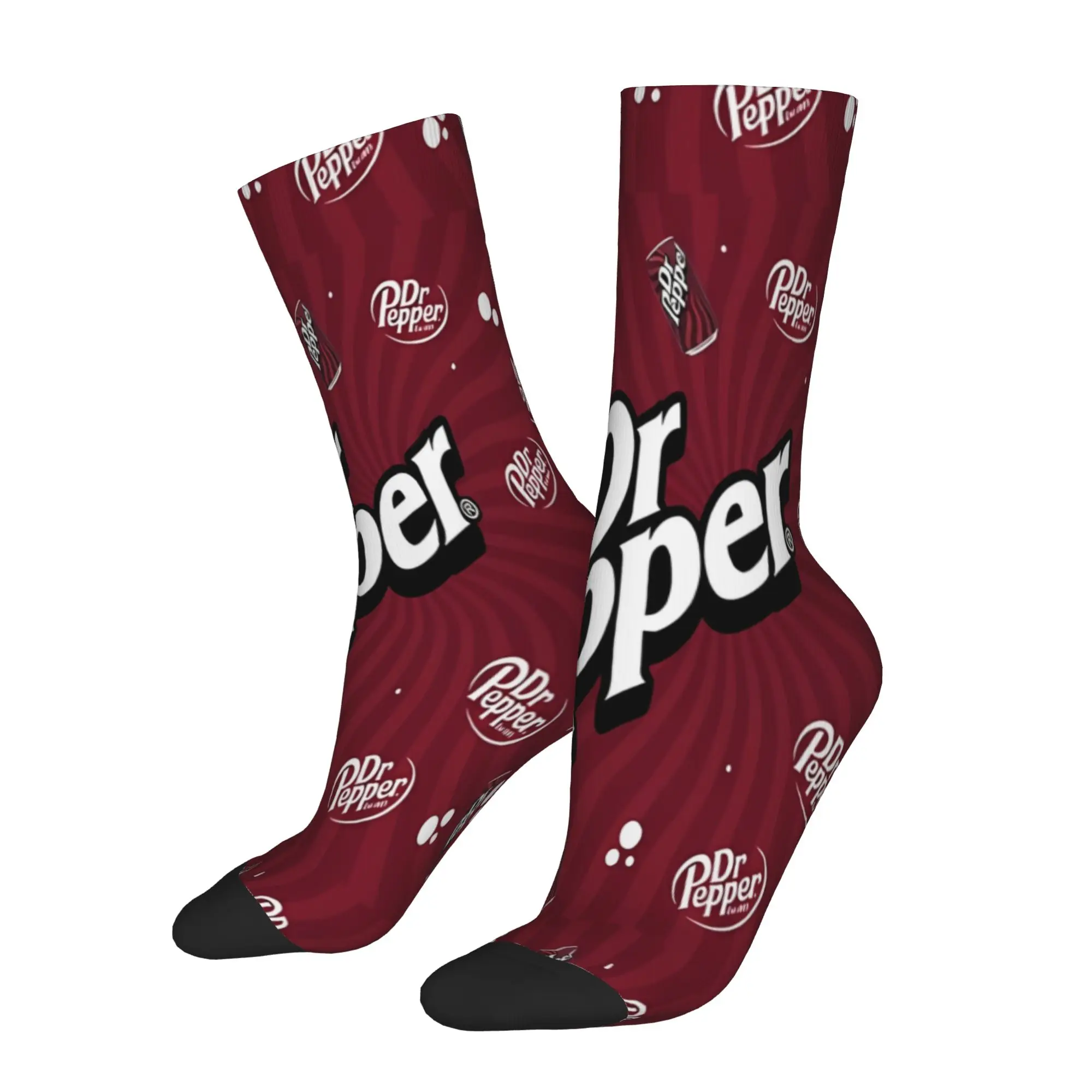 

1 пара забавных носков Dr Pepper Version 2 Soda Est Harajuku с бесшовным узором и принтом, мужские носки с принтом, оригинальные мужские носки