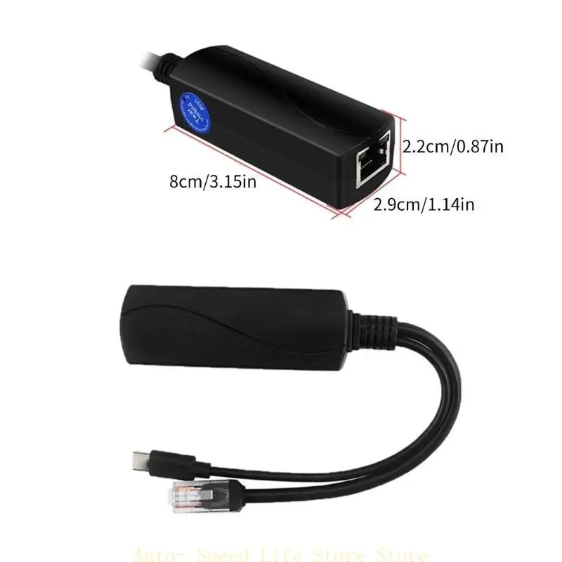 02DA USB Typec Gigabits Poe Splitters 5V IEEE802.3AF Power nad eterami dla 5