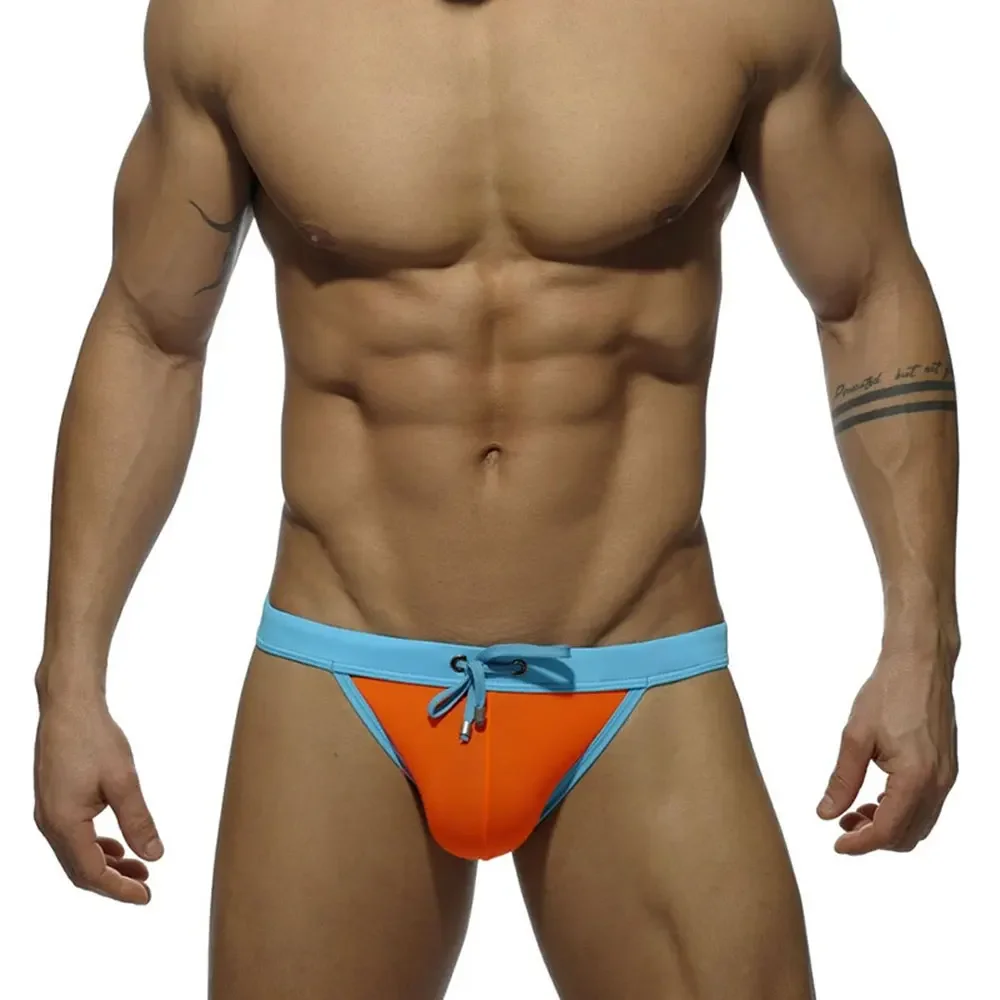 Men's Swim Briefs Sexy Swimming Triangle Short Summer  Beach Pants Swimsuit Swimwear Sexy Male Bathing Suilt Surfing Printed