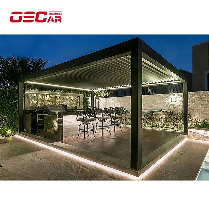 

Modern Garden Bioclimatic Waterproof Aluminium Pergola Outdoor