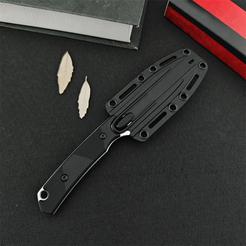 KS2048 straight knife outdoor hunting tactical cutting fishing nylon fiber handle survival self-defense hiking fixed knife