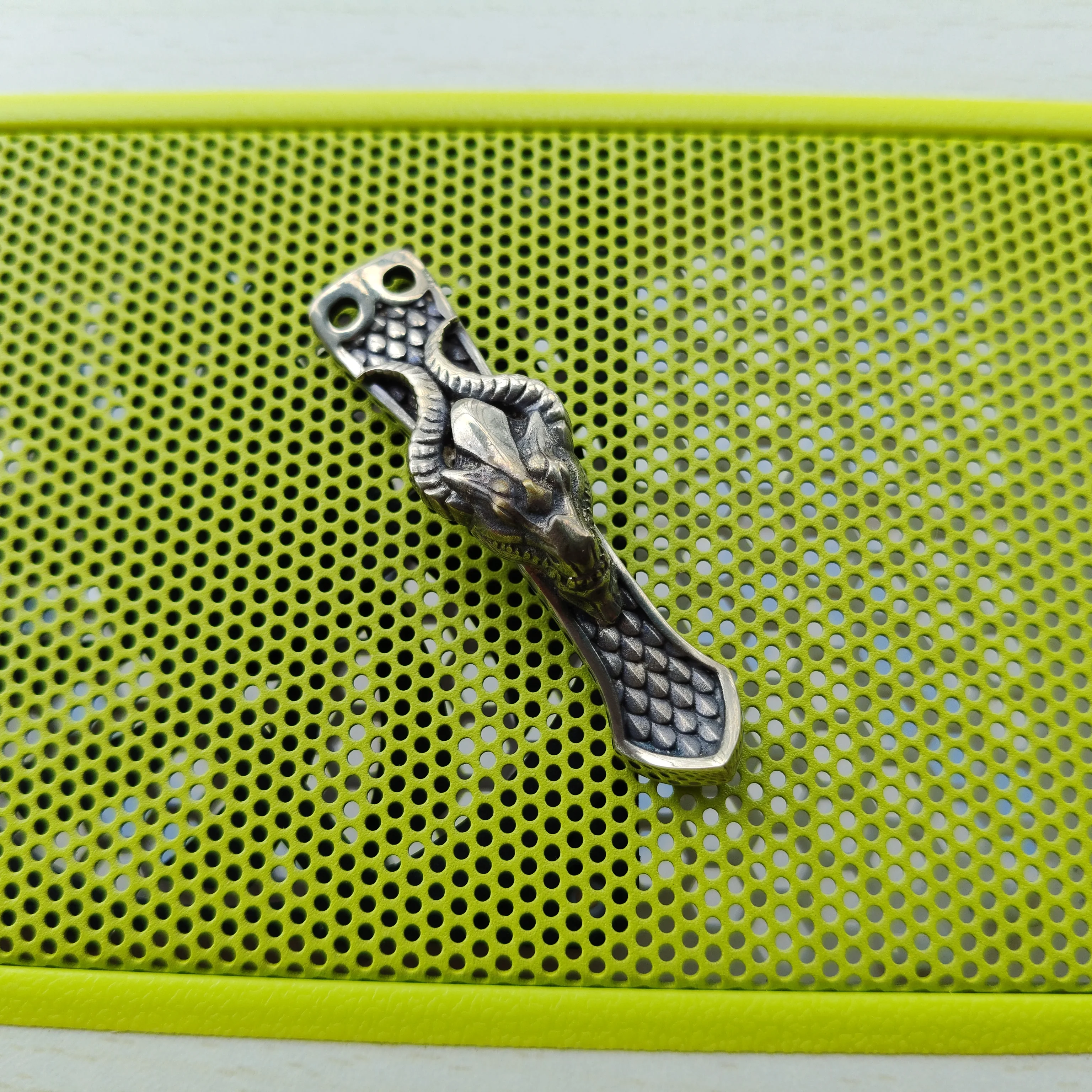 Nickel-Silver Goat Head Deep Carry Clip for EDC Flashlight Torch