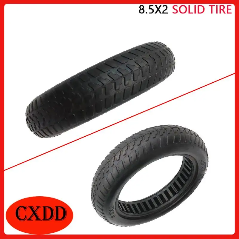 8.5x2 Solid Tire Damping Scooter Hollow Solid Tire Custom For Skateboard Scooter Tyre Tire Wheel Non-Pneumatic Rubber Tyre
