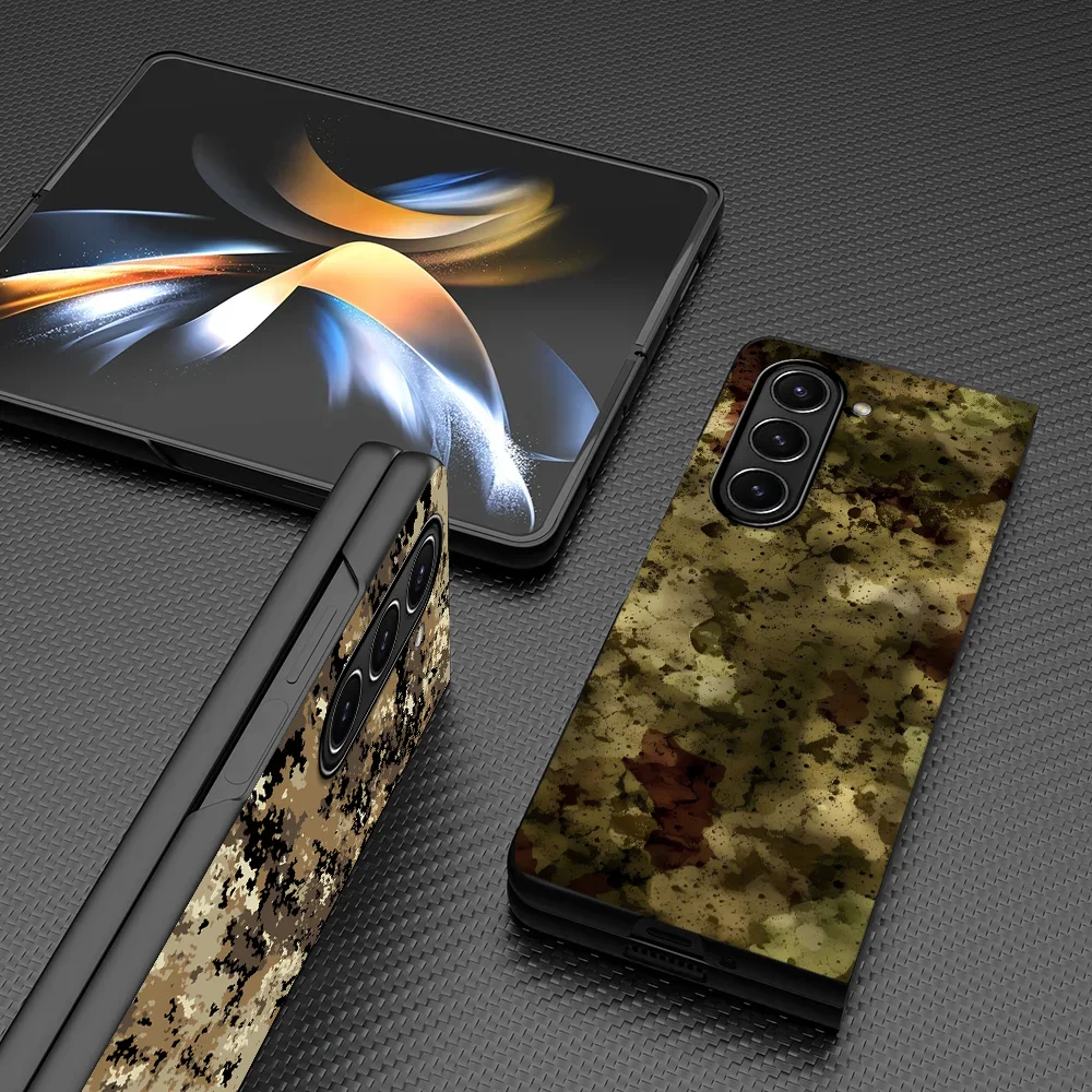 Phone Cover Case for Samsung Galaxy Z Fold 8 Ultra ZFold5 ZFold4 ZFold7 Z Fold8Ultra ZFold6 Z Fold 7 6 3 Camouflage Pattern