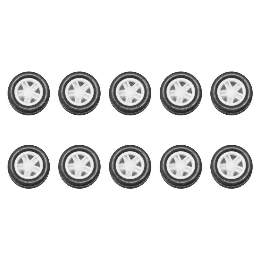 

10pcs DIY Gift Toy Accessories Spare Parts Upgrade Wheels Wheel Hubs 1.5X4.5X13.5mm Tires Rubber Tire
