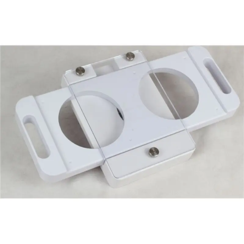 AEE4-Hamburger Stamping Die Maker Non Stick 2 Holes ABS Hamburger Meat Patting Machine For Sausage Filler Meat Grinder