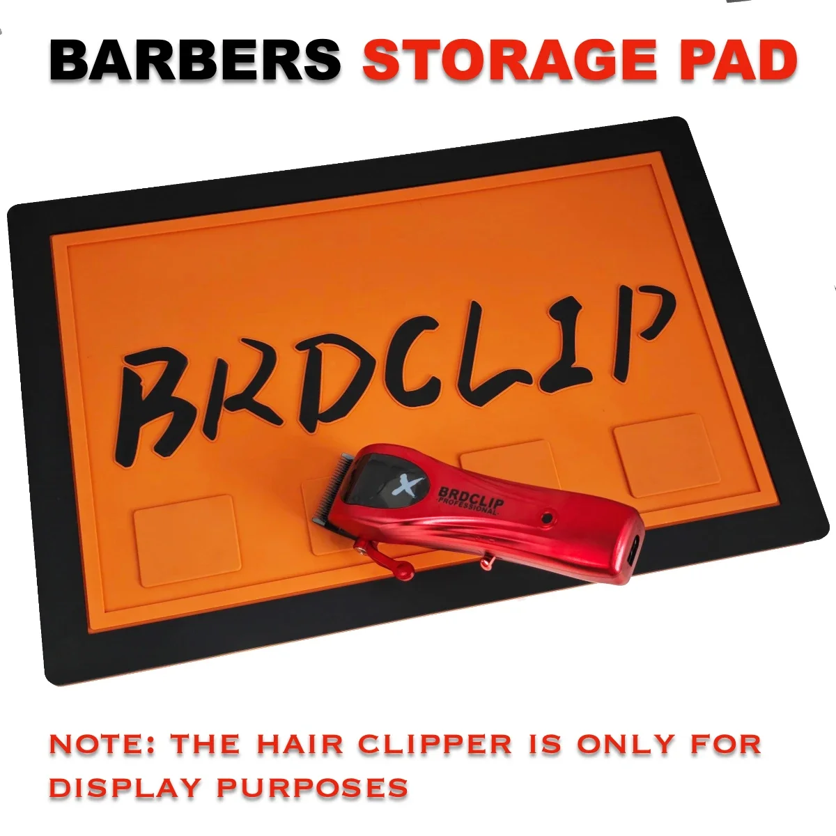 BRDCLIP Professional Electric Hair Clipper Trimmer Storage Pad With 4 Strong Magnetic Suction Blocks Salon Tools Anti Slip Pad