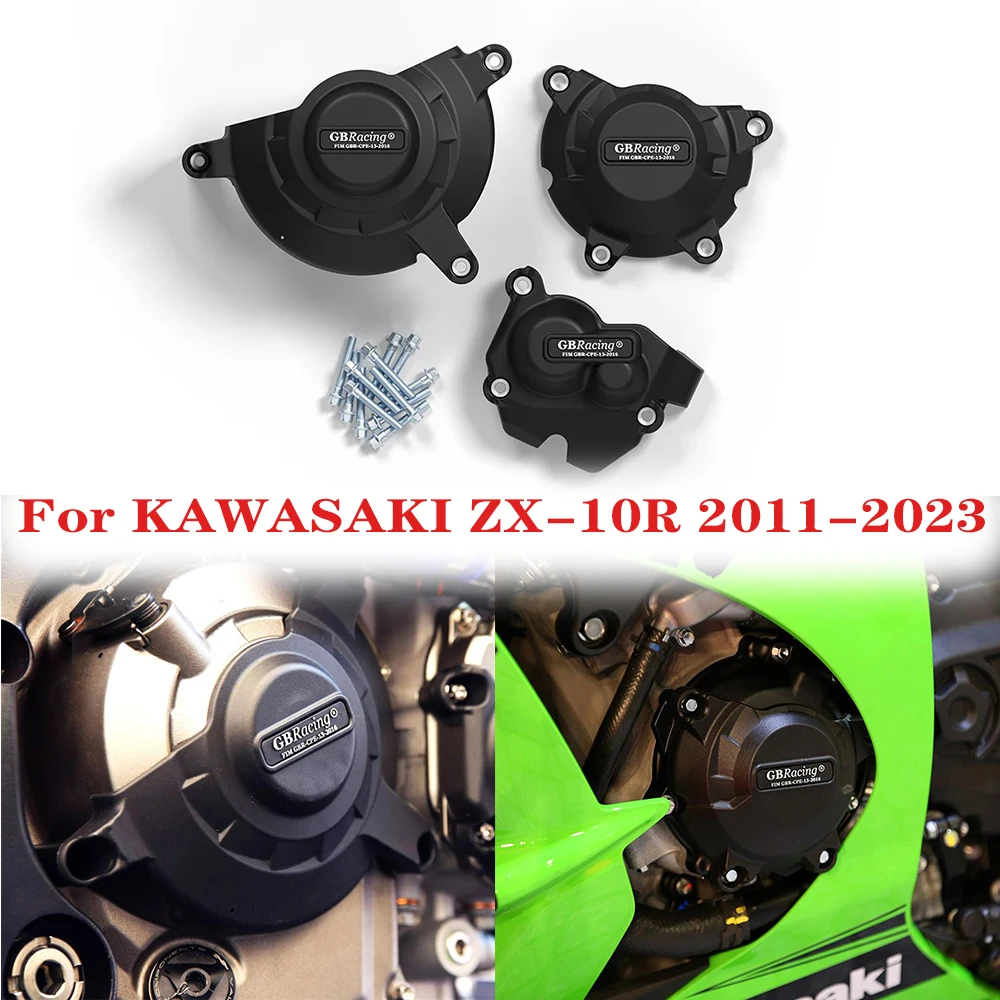 

Motorcycles Engine cover Protection case For KAWASAKI ZX-10R ZX10R 2011-2023 Engine Covers Protectors