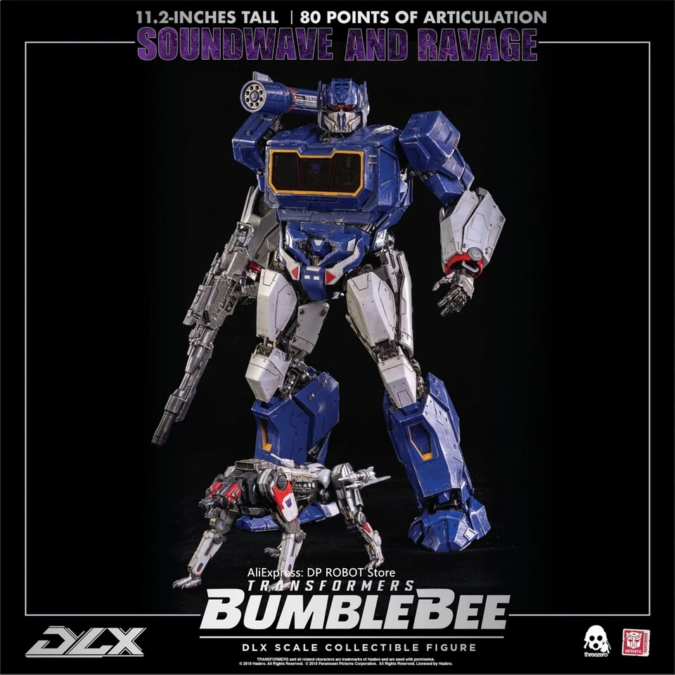 Original ThreeZero 3A G1 MDLX Transformation DLX Soundwave 80