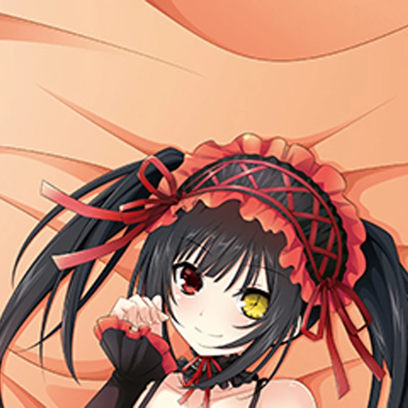 Dakimakura Anime Pillow Case Tokisaki Kurumi Double-sided Print Of Life-size Body Pillowcase Gifts