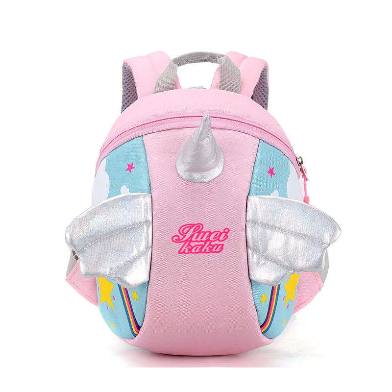 Mochila para niños, mochilas de guardería, mochila con alas bonitas antipérdida, mochila para niños pequeños, bolsas para madres y niños, mochila escolar para niñas