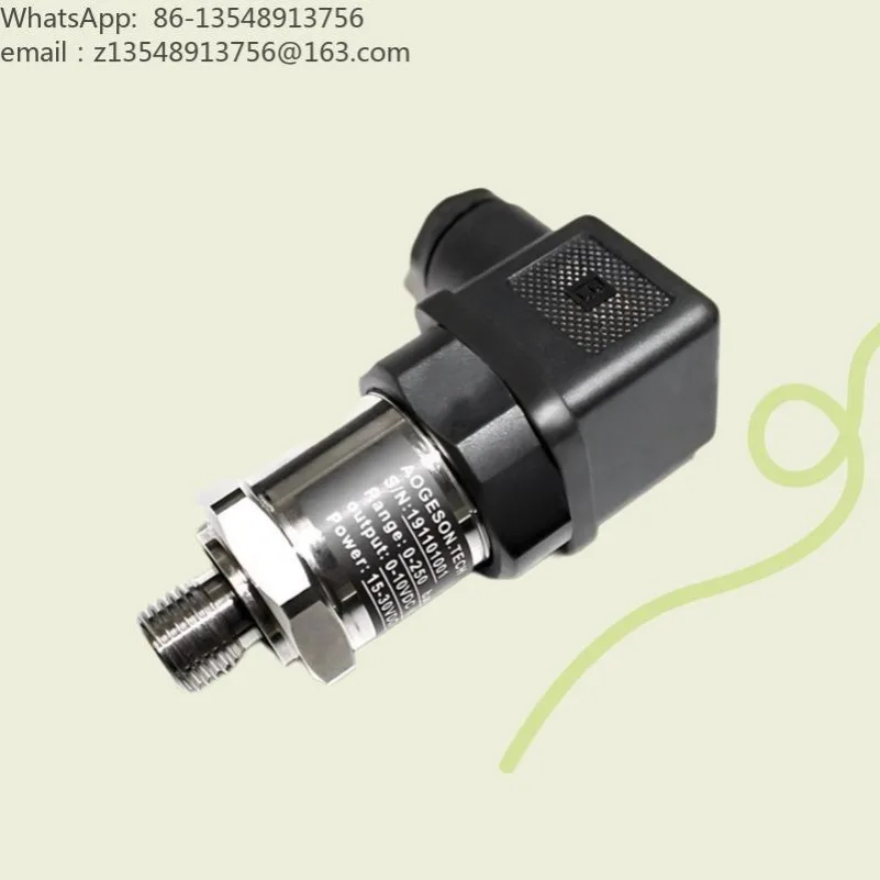 1/4 Thread 0-250Bar Servo Pressure Sensor 0-10V 4-20mA Transmitter for Injection Molding Equipment