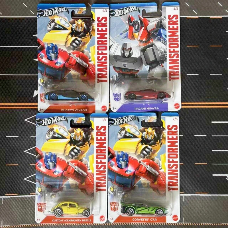 

Коллекционная модель автомобиля Mattel Hot Wheels Transformations Bumblebee 186 Custom Beetle Gold, масштаб 1/64, литая под давлением, для демонстрации, подарки, игрушки
