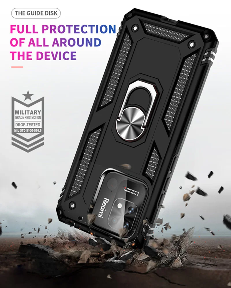 For Xiaomi Redmi Note 12 11 10 Pro Plus 11s 10s Case Armor Shockproof Cover For Redmi 10 10A 10C 12C 11A Case